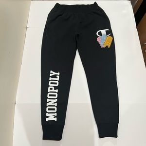 Champion x Monopoly, Reverse Weave Sweatpants, Black